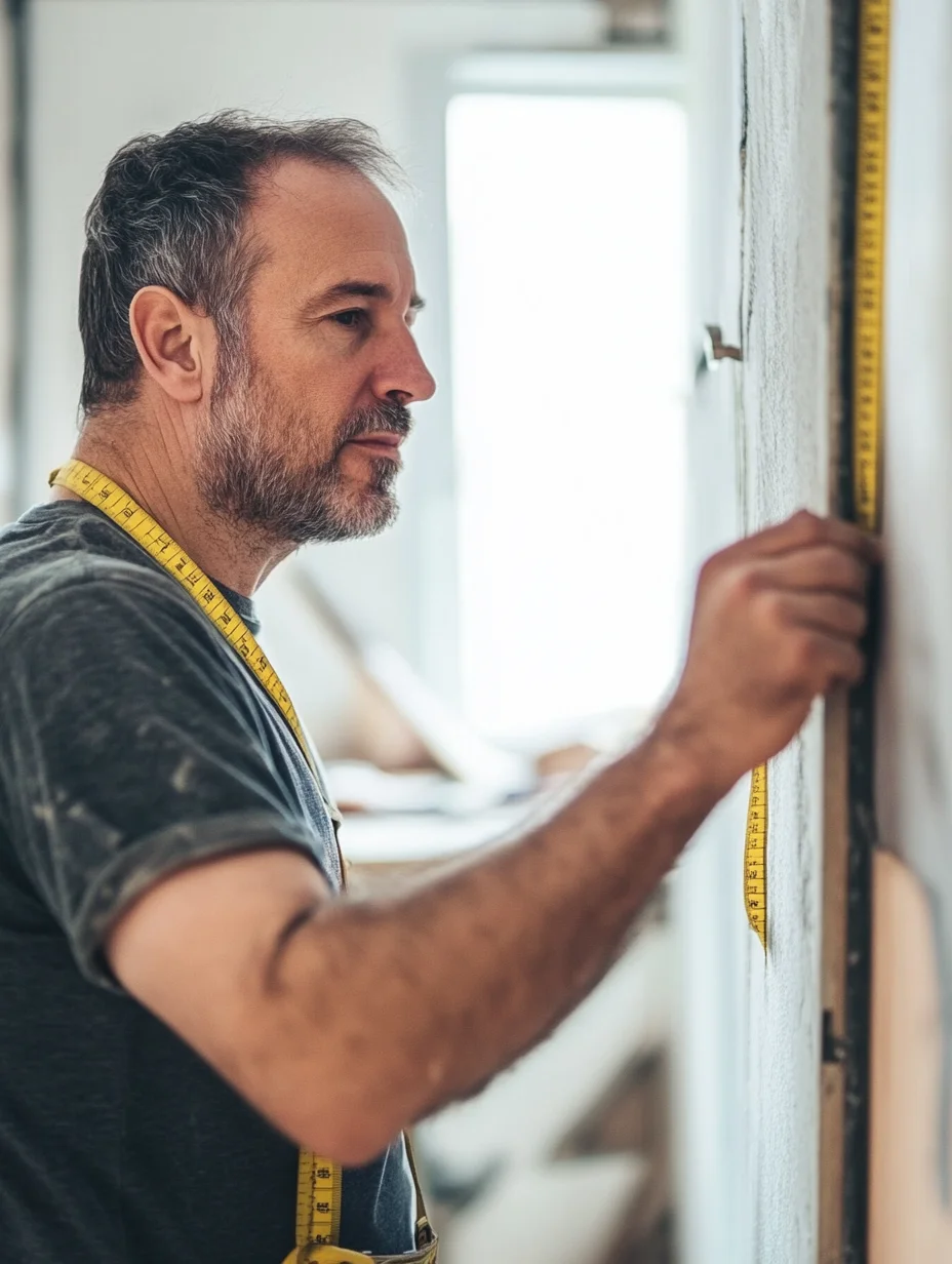 American homeowner using iou home improvement loan for renovation